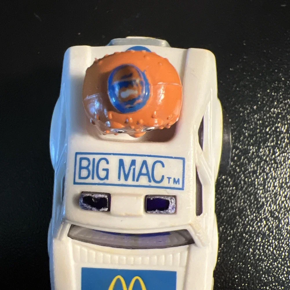 1984 ERTL McDonalds BIG‎ MAC POLICE PULL BACK CAR Happy Meal Toy Mayor McCheese